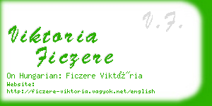 viktoria ficzere business card